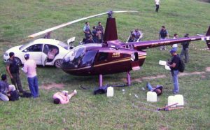 Helicóptero do Helicóptero do senador Zezé Perrella (PMDB), apreendido com drogas em 2013.