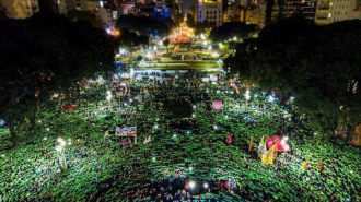 Manifestação em Buenos Aires, no dia 04 de junho. Foto Prensa Obrera
