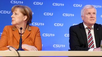 Merkel e o líder da CSU, Horst Seehofer. Foto: DW / Deutsche Welle