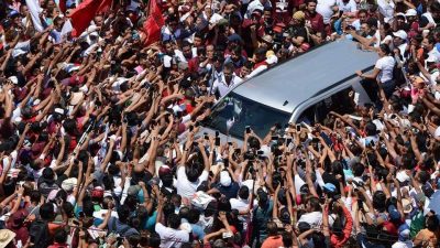 Encerramento da campanha de Obrador, em Acapulco. Foto divulgação Morena