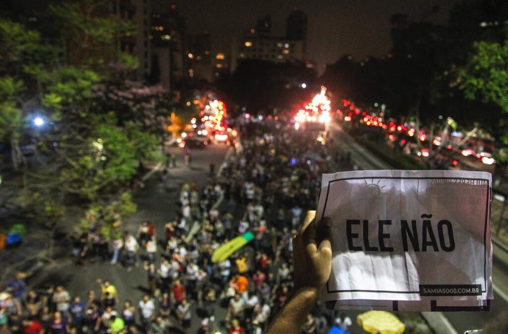 Manifestação do ELE Não em São Paulo. Cobertura colaborativa Esquerda Online