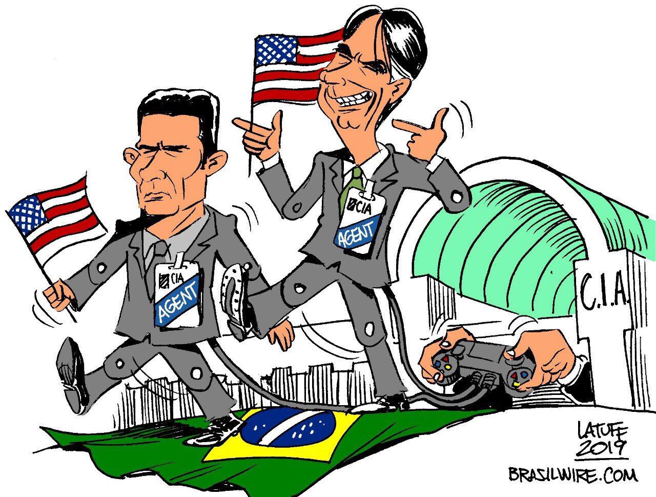 Nos cartazes e charges, a submissão de Bolsonaro aos EUA - Esquerda Online