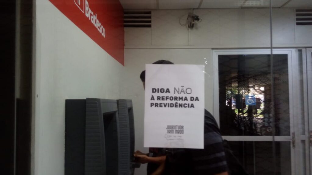 Juventude Sem Medo faz ações contra Reforma da Previdência em várias cidades