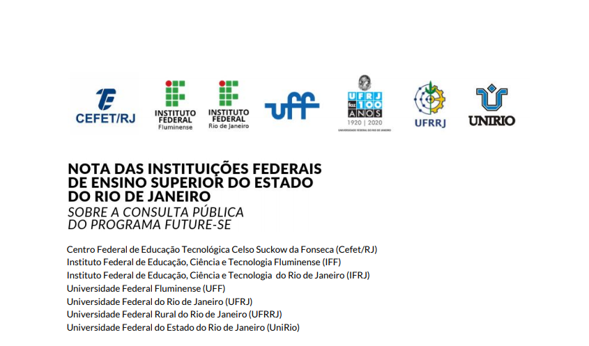 RJ: Universidades e institutos federais lançam nota sobre o Future-se