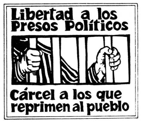 No Chile, exigimos a liberdade dos presos políticos