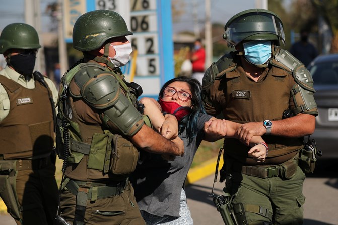 Nota do Comitê Internacionalista da Coordenadora Feminista 8M sobre a violência no Chile