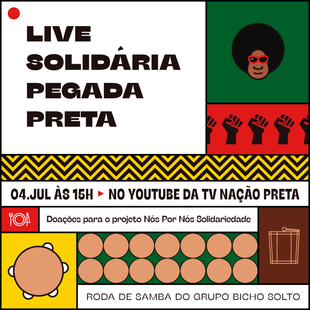 Vem aí a Live Solidária Pegada Preta com o grupo Bicho Solto