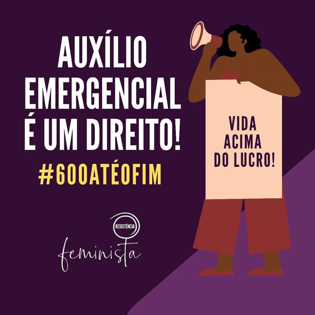 Auxílio emergencial é um direito: R$ 600 até o fim