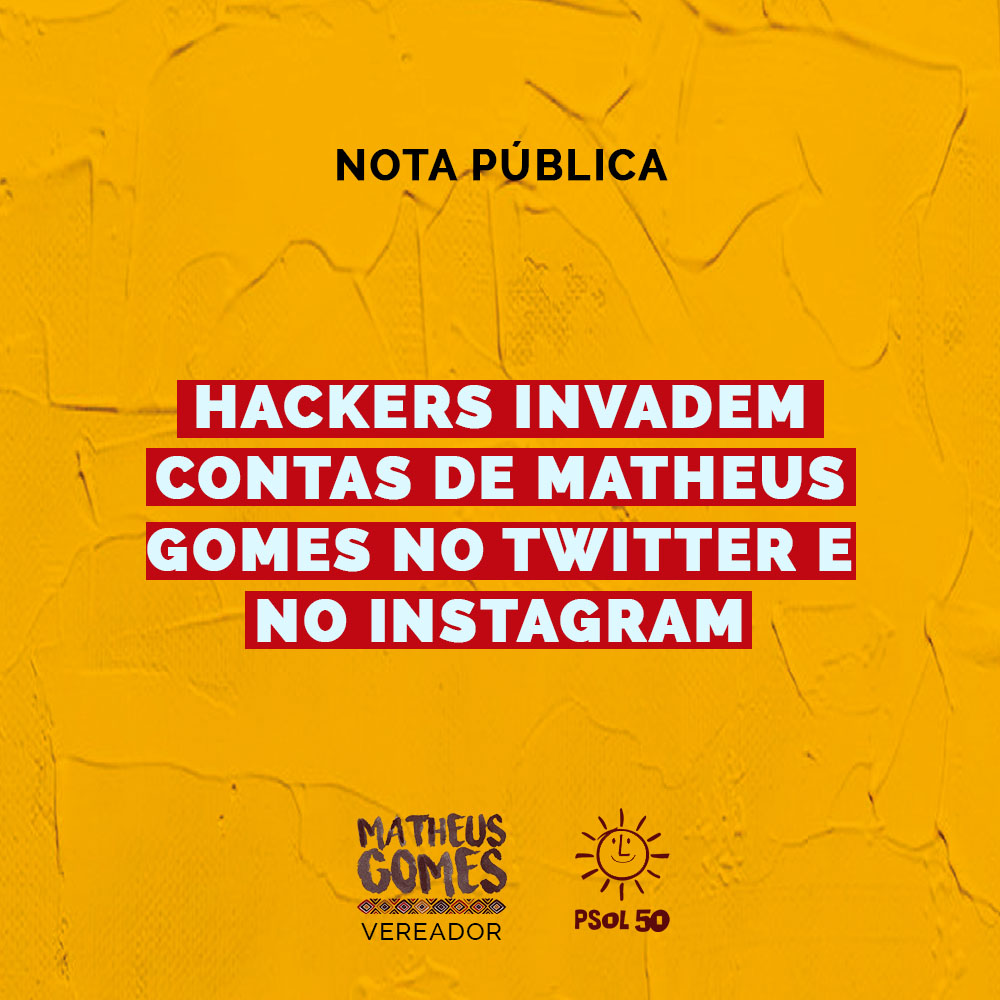 Redes sociais do vereador Matheus Gomes (PSOL) são invadidas