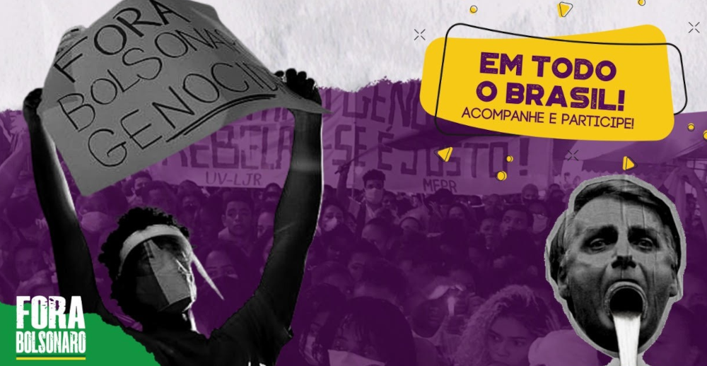 Campanha Fora Bolsonaro convoca mobilizações para os dias 26 e 29 de maio