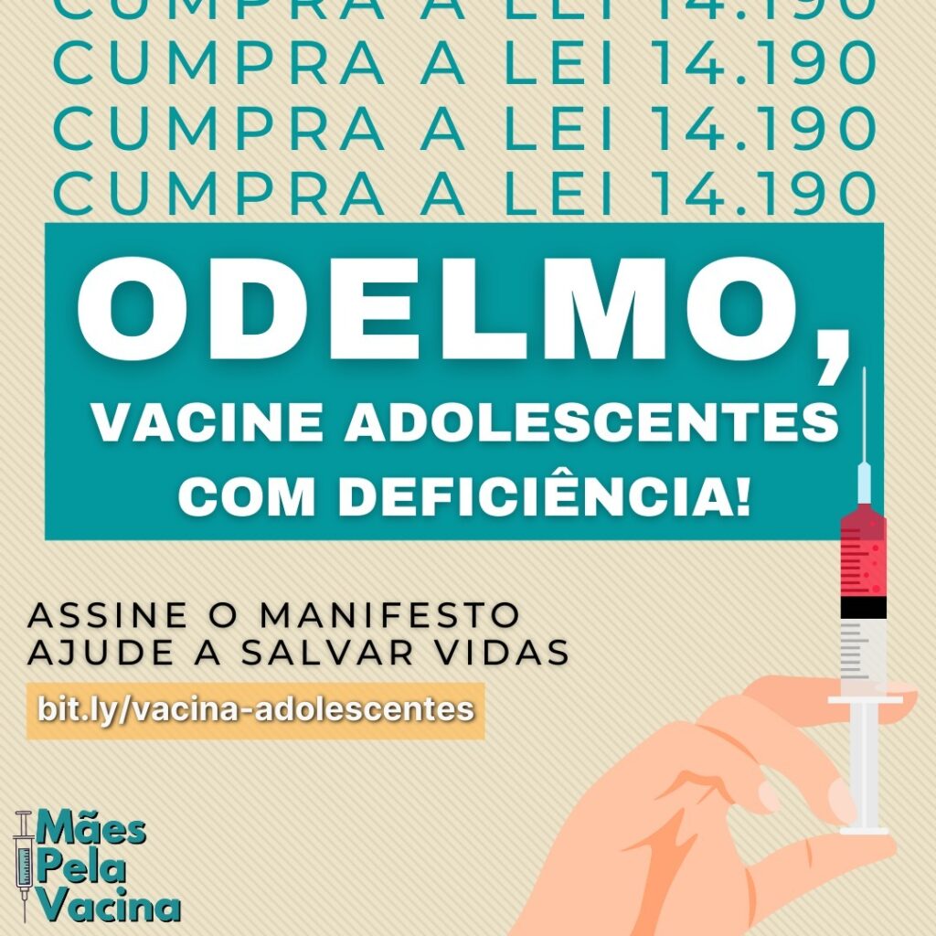 Prefeitura de Uberlândia não prioriza vacinação de adolescentes com deficência ou comorbidades