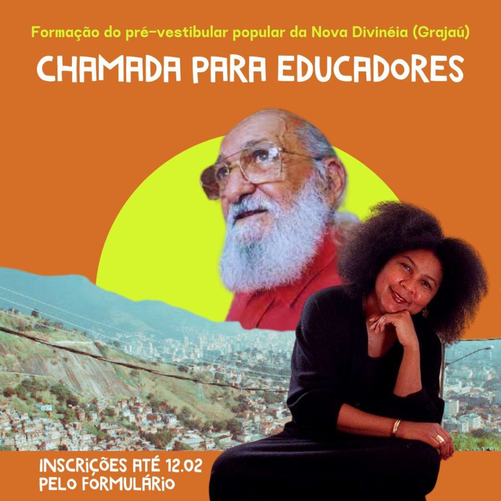 Pré-vestibular popular no Rio de Janeiro recebe inscrições para educadores(as) até o dia 12
