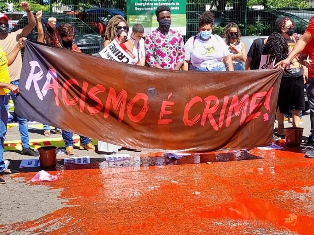 Ato em Goiânia denunciou assassinato de Moïse e chacina na Chapada dos Veadeiros