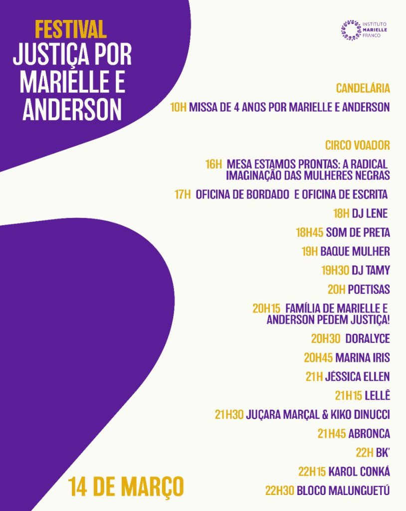 Festival Justiça por Marielle e Anderson