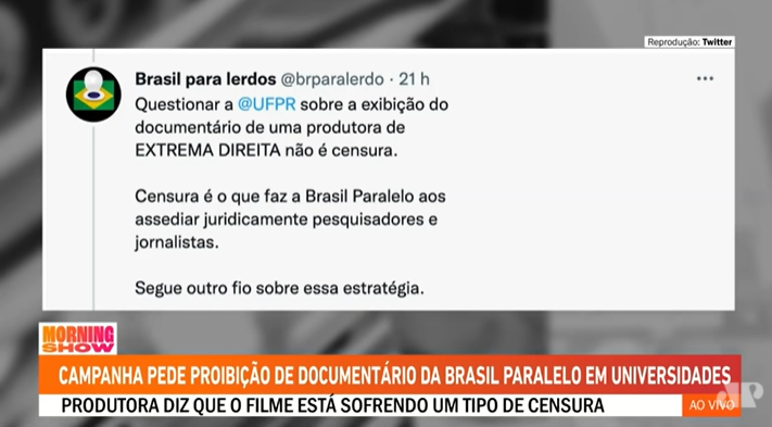 E agora, Brasil Paralelo?