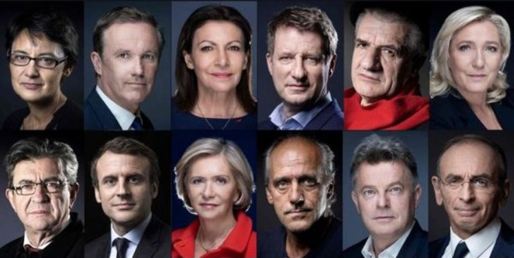 Candidatos das eleições francesas