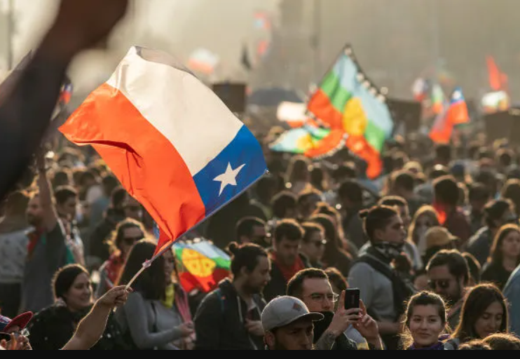 Bandeira Chile protestos