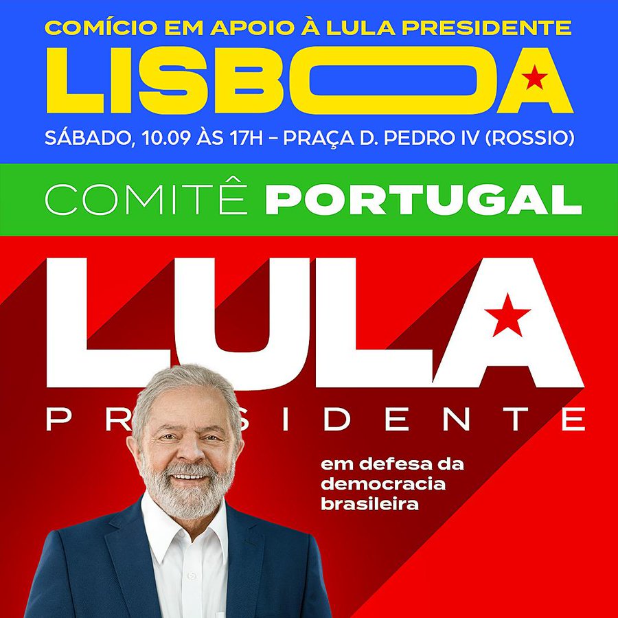 Comício Lula em Lisboa