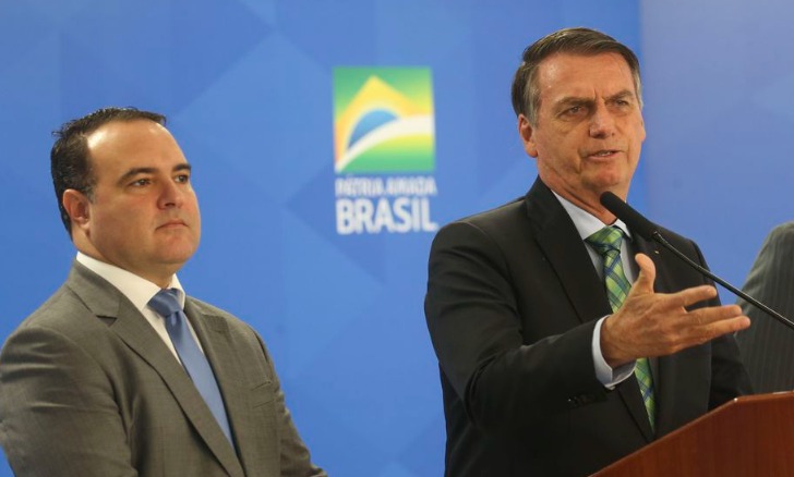 Jorge Oliveira (ministro do TCU) com o Bolsonaro
