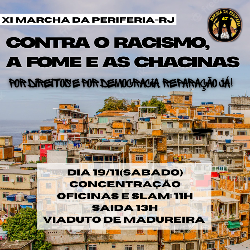 Tomar as ruas em marchas da consciência negra contra o golpismo e a política genocida de Cláudio Castro