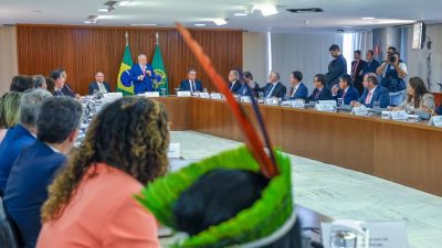 Lula na reunião ministerial