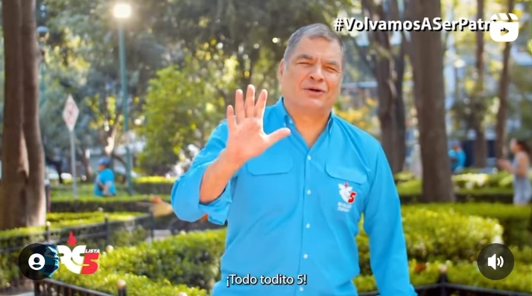 Ex-Presidente Rafael Correa lidera vitória do Movimento Revolução Cidadã-RC