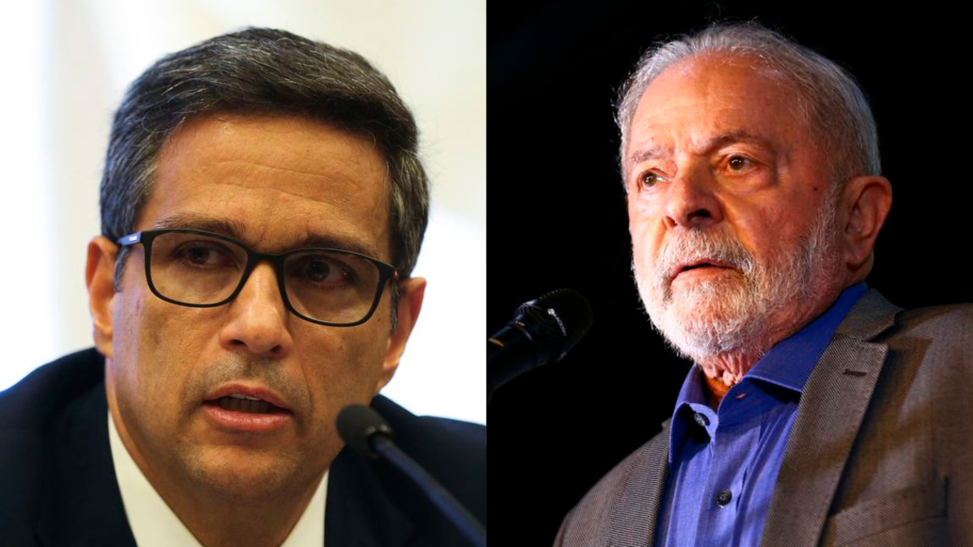 Roberto Campos Neto, presidente do Banco Central, e Lula