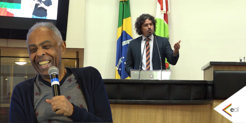 Deputado Marquito (PSOL-SC) aprova moção de aplausos para Gilberto Gil