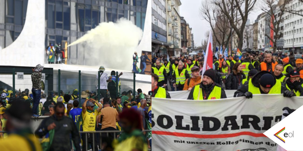 Greve geral e extrema-direita: um olho na França e outro no Brasil