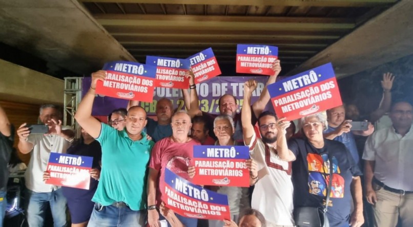 Metroviários de Recife iniciam paralisação de 24h contra a privatização da CBTU