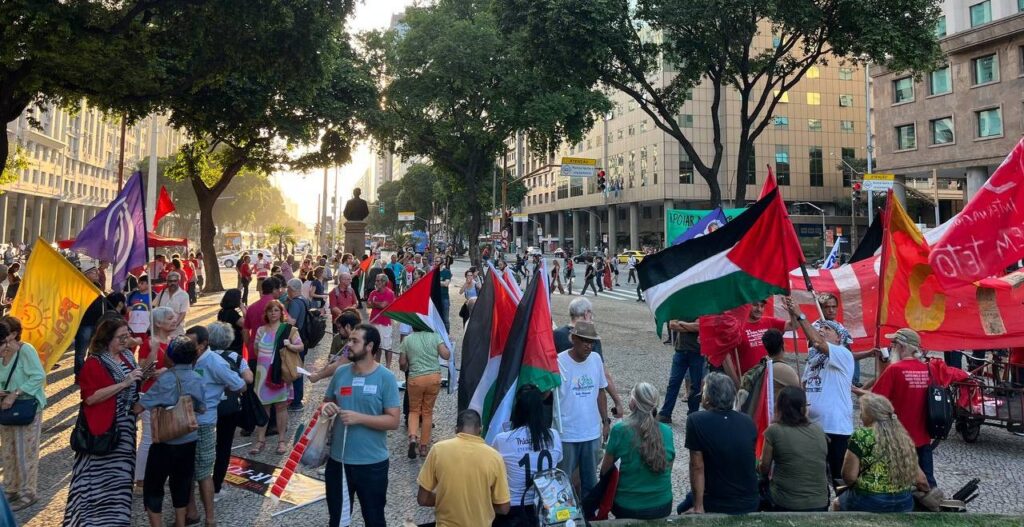 Movimentos sociais do Rio realizam nova manifestação no Dia mundial de solidariedade ao povo palestino