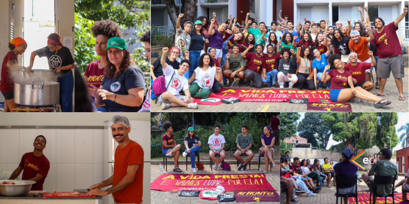 Alimentação é Permanência! Contra a Insegurança Alimentar, Estudantes Realizam Banquetaço com MST e MTST na UFMG!