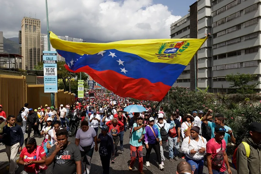 O mundo com Venezuela