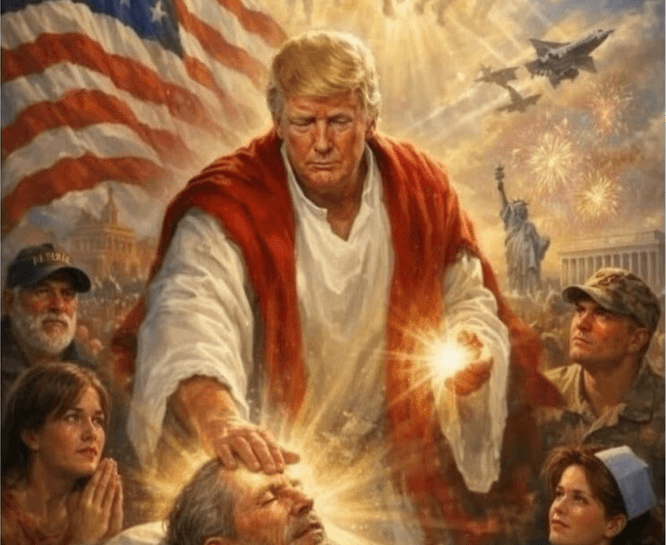 Como o fascismo funciona hoje: uma reflexão sobre Trump como Jesus Cristo.
